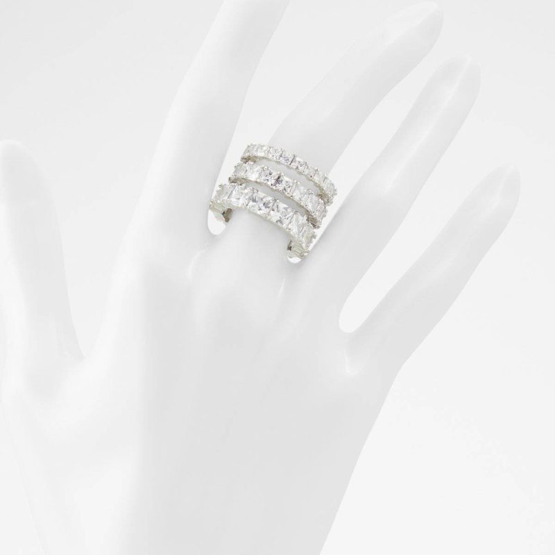 Aldo Silver/Clear Multi Women Jewelry Aschiana Silver/Clear Multi Women's Rings - Image 2
