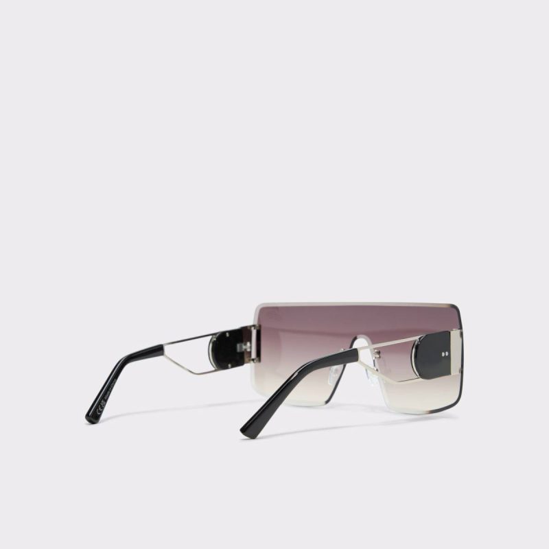 Aldo Silver Women Taloteriel Silver Women's Shield Sunglasses - Image 3