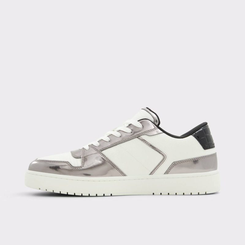 Aldo Silver Zethan_Se Silver Men's Sneakers Men Sneakers - Image 3