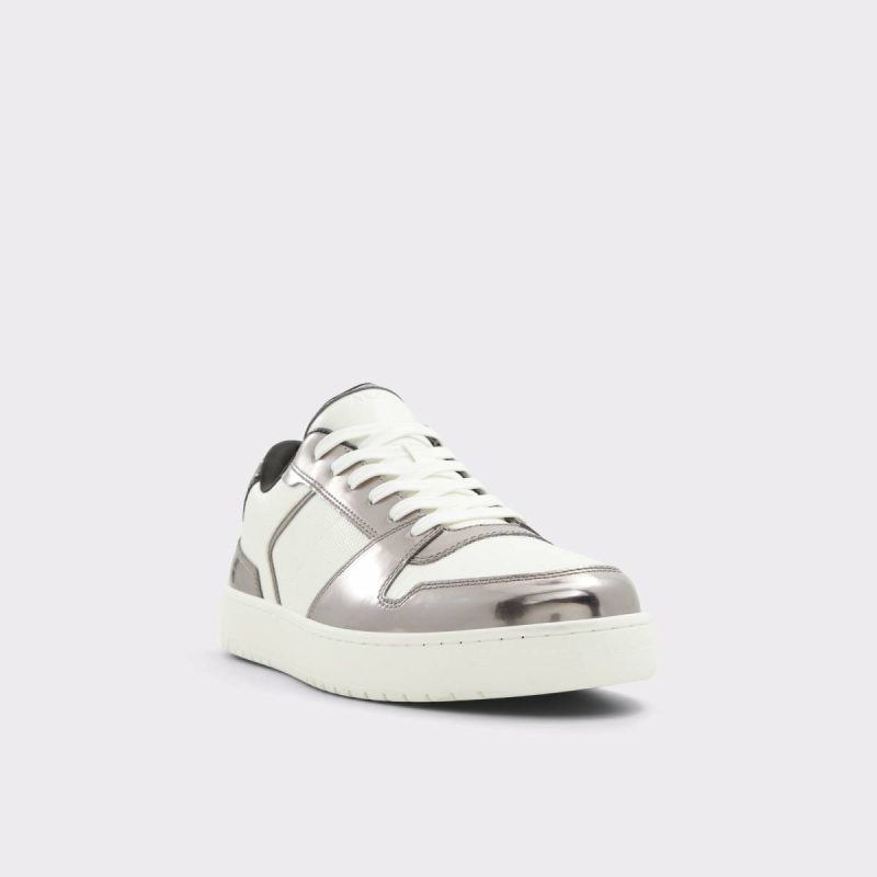 Aldo Silver Zethan_Se Silver Men's Sneakers Men Sneakers - Image 4