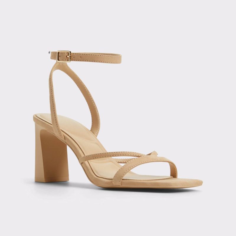 Aldo Stellare Beige Women's Block Heels Beige Women Heels - Image 4