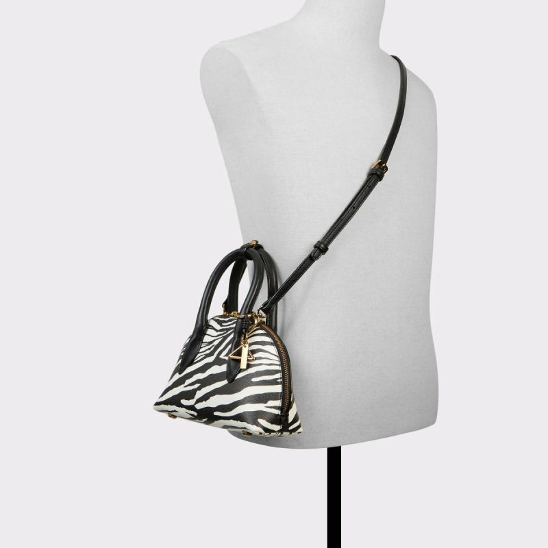 Aldo Top Handle Bags Novalliex Black/White Women's Animal Print Women Black/White - Image 4