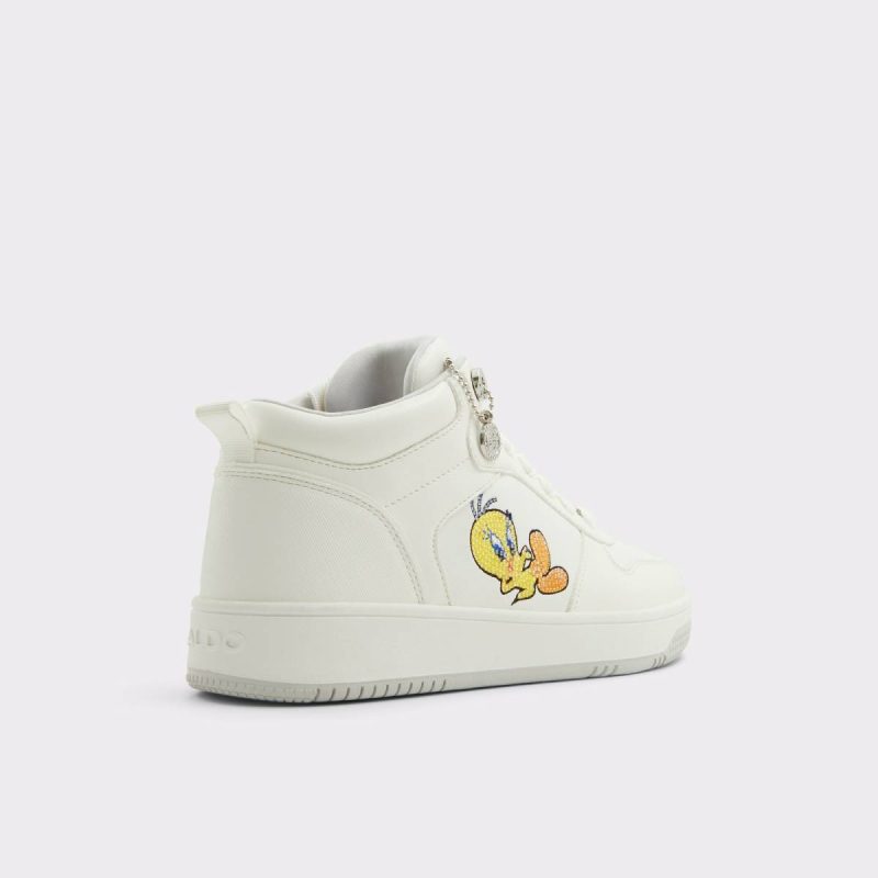 Aldo Tweetyhightop White Women's Looney Tunes Women Sneakers White - Image 3