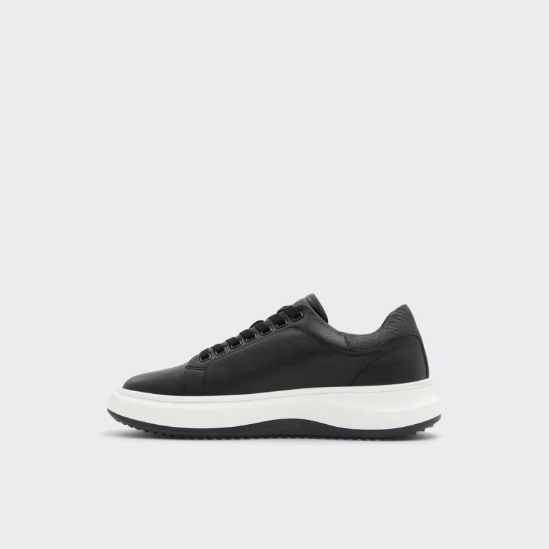 Aldo Wavespec Black Synthetic Smooth Men's Low Top Men Sneakers Black Synthetic Smooth - Image 3