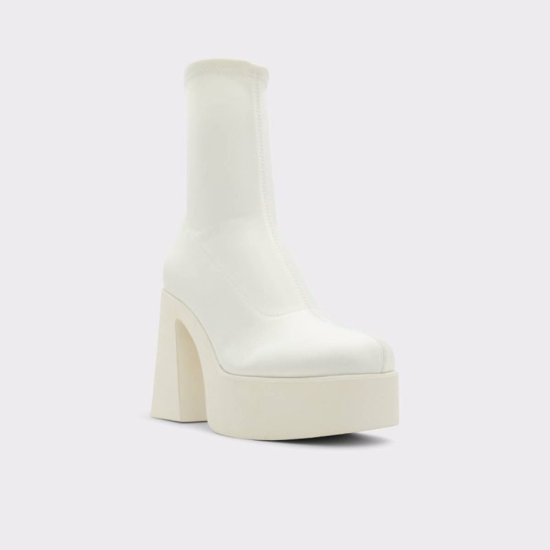 Aldo White/Bone Boots Women Grandstep White/Bone Women's Dress Boots - Image 4