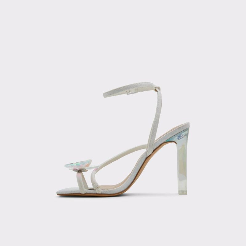 Aldo White Women Pepela White Women's Strappy Sandals Heels - Image 3