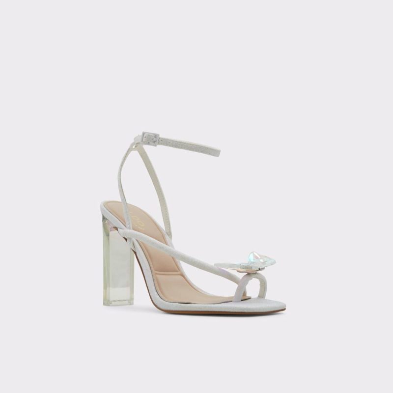 Aldo White Women Pepela White Women's Strappy Sandals Heels - Image 4