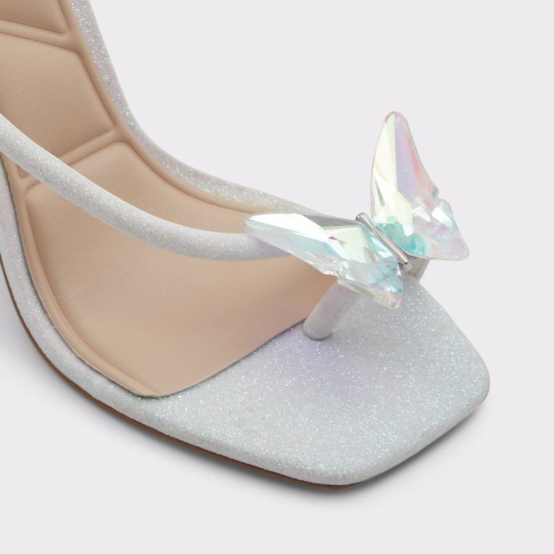 Aldo White Women Pepela White Women's Strappy Sandals Heels - Image 5