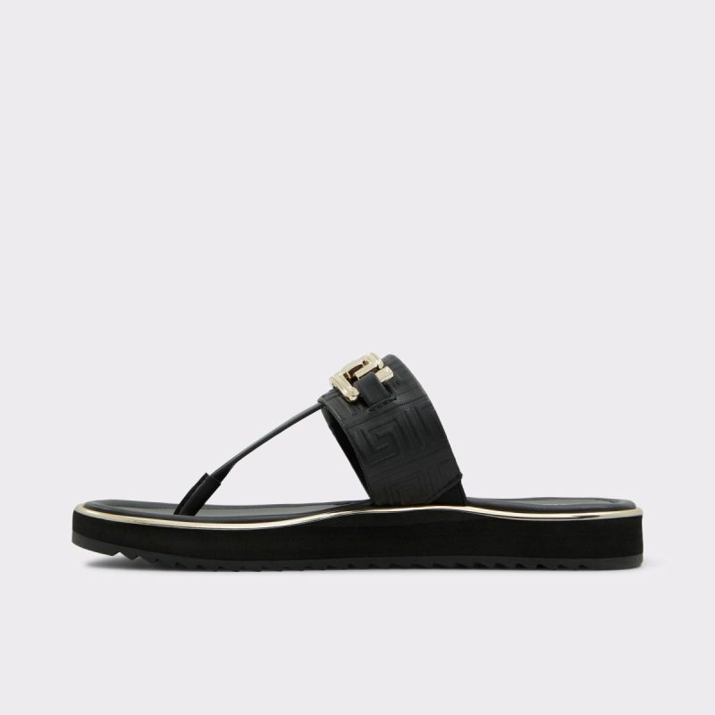 Aldo Women Black Sandals Adirahar Black Women's Flat Sandals - Image 3