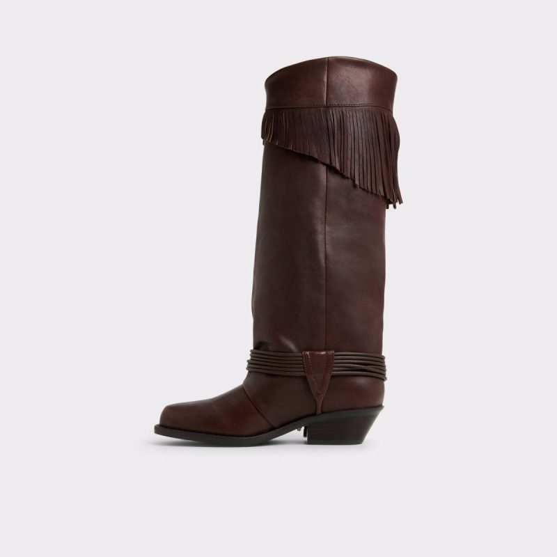 Aldo Women Boots Medium Brown Longhorn Medium Brown Women's Western And Cowboy Boots - Image 3