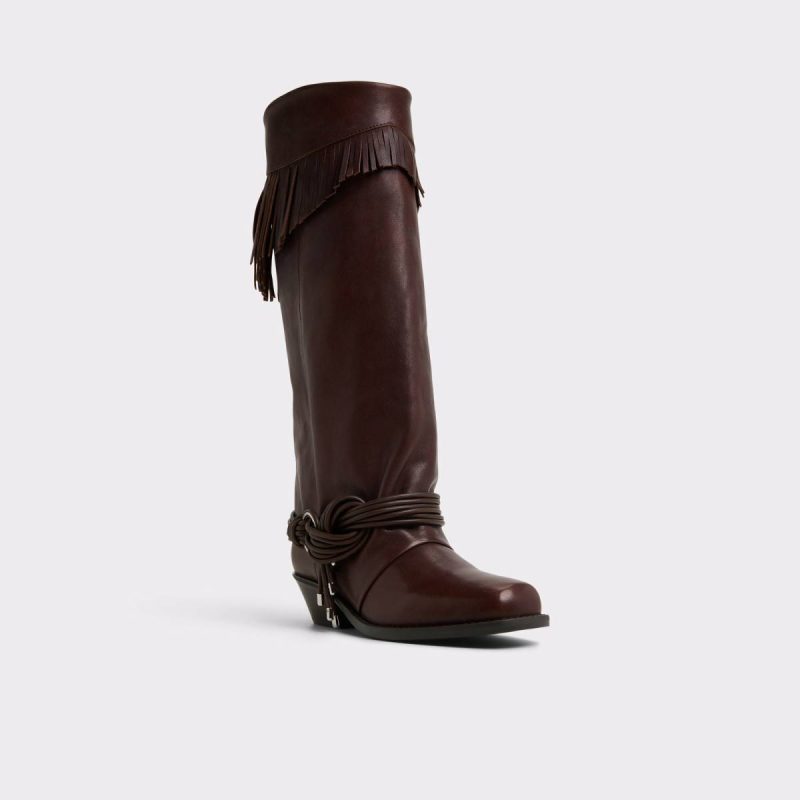 Aldo Women Boots Medium Brown Longhorn Medium Brown Women's Western And Cowboy Boots - Image 4