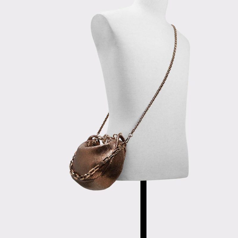 Aldo Women Bronze Shoulder Bags Pythonnx Bronze Women's Shoulder Bags - Image 4