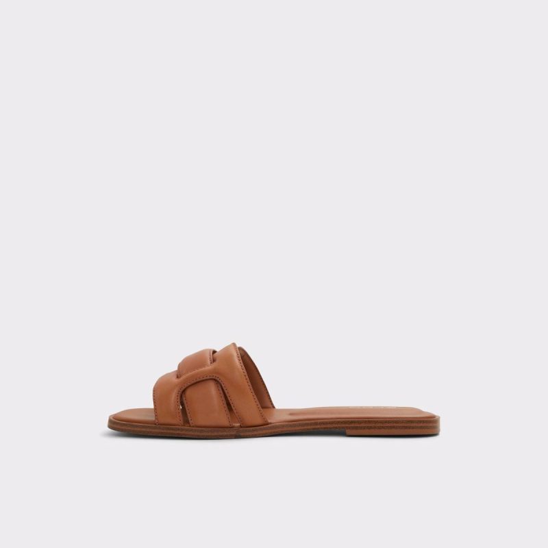 Aldo Women Elenaa Medium Brown Women's Flat Sandals Sandals Medium Brown - Image 3