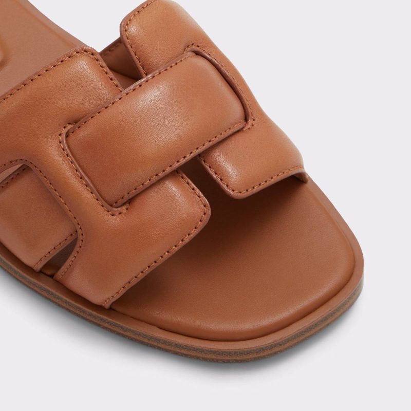 Aldo Women Elenaa Medium Brown Women's Flat Sandals Sandals Medium Brown - Image 5