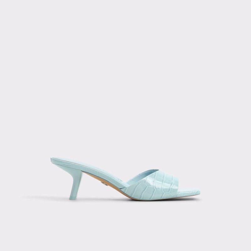 Aldo Women Enchanting Pastel Blue Women's Heeled Mules Pastel Blue Heels