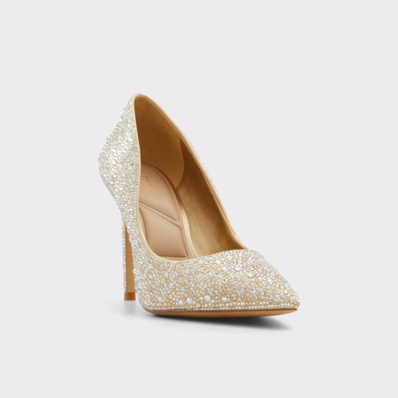 Aldo Women Gold Stessy2.0 Gold Women's Pumps Heels - Image 4