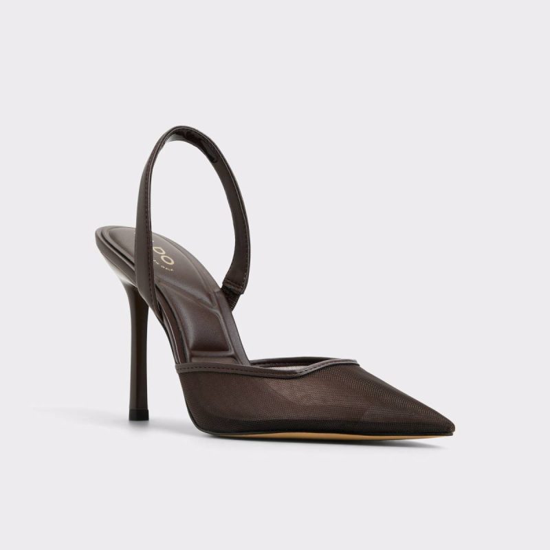Aldo Women Heels Berolsen Dark Brown Women's High Heels Dark Brown - Image 4