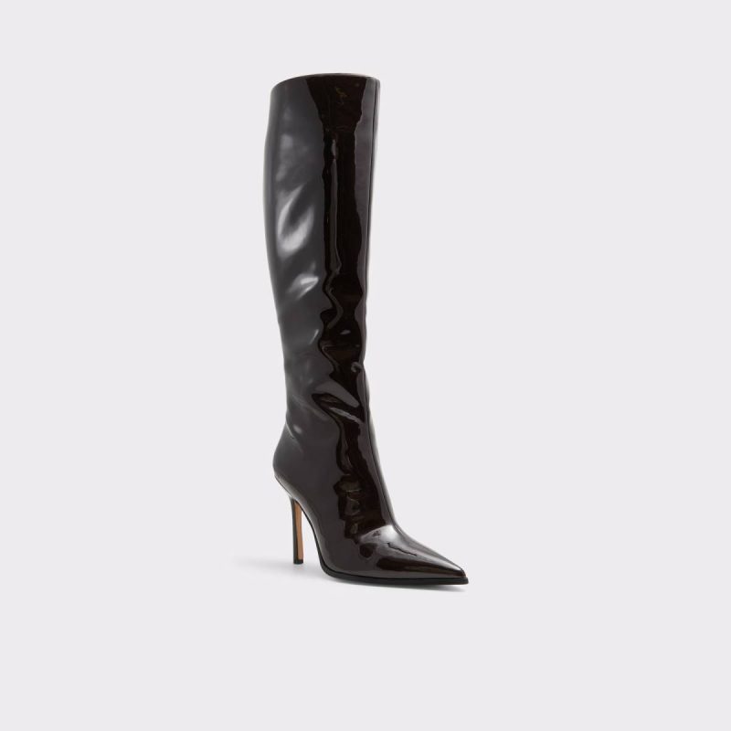 Aldo Women Maybellie Dark Brown Women's Tall Boots Dark Brown Boots - Image 4
