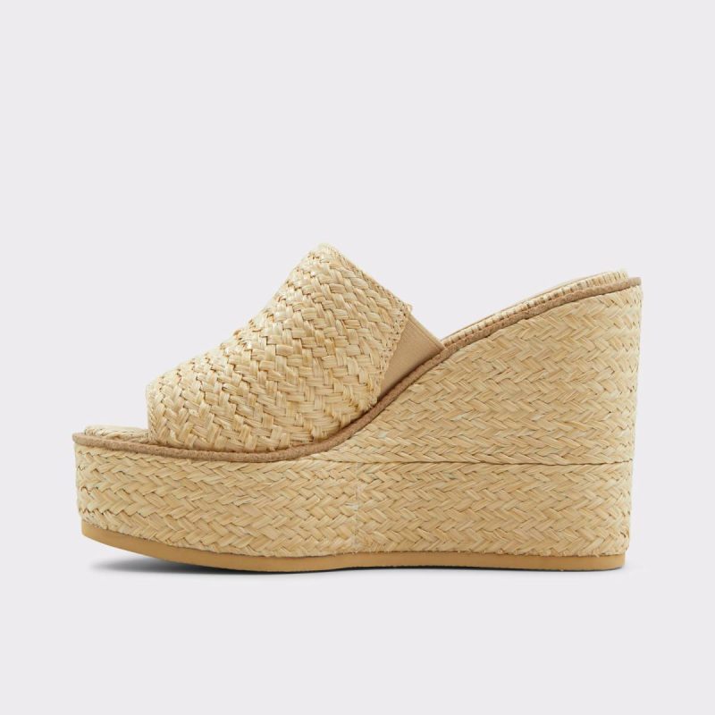Aldo Women Midsommar Open Natural Women's Wedges Heels Open Natural - Image 4