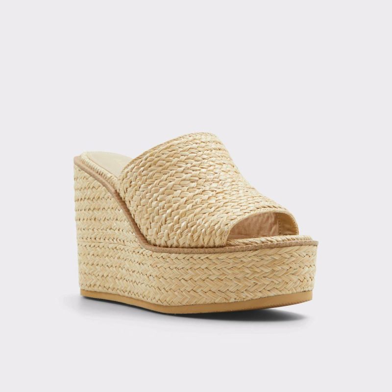 Aldo Women Midsommar Open Natural Women's Wedges Heels Open Natural - Image 5