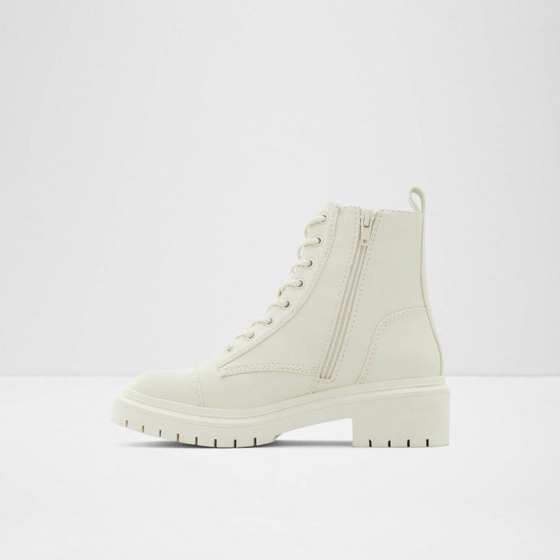 Aldo Women Other White Boots Goer Other White Women's Combat Boots - Image 3