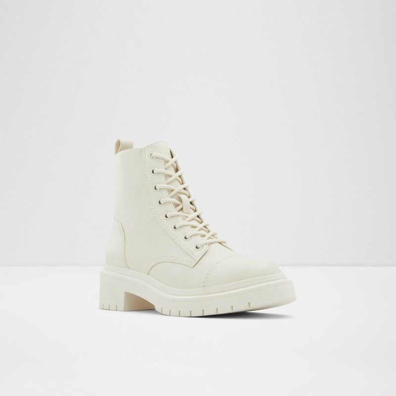Aldo Women Other White Boots Goer Other White Women's Combat Boots - Image 4