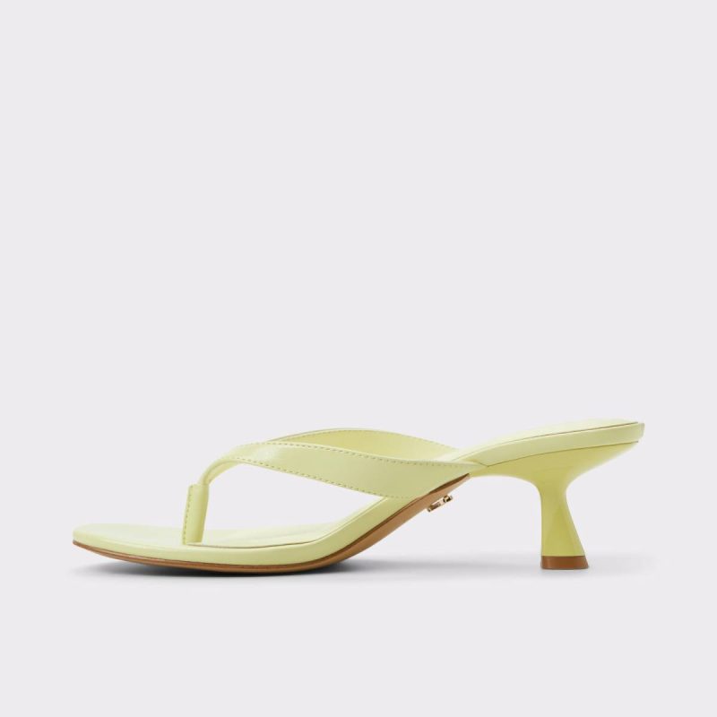 Aldo Women Other Yellow Jump Other Yellow Women's Strappy Sandals Heels - Image 4