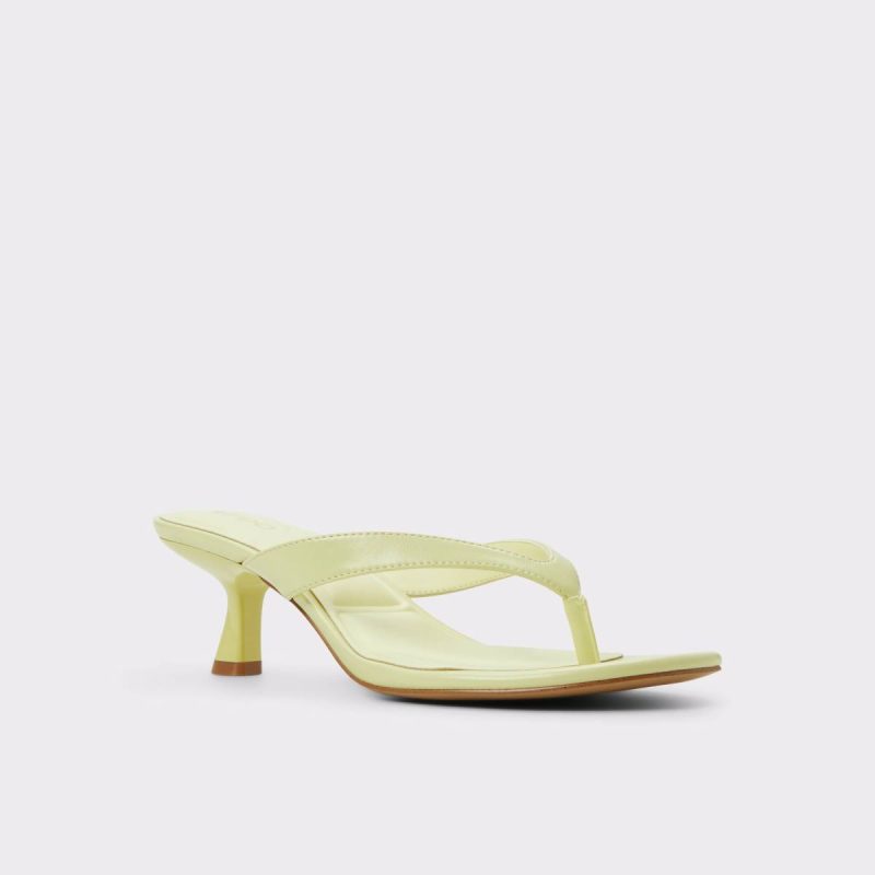 Aldo Women Other Yellow Jump Other Yellow Women's Strappy Sandals Heels - Image 5
