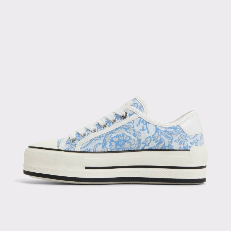 Aldo Women Rayes Open Blue Women's Platform And Wedge Sneakers Open Blue Sneakers - Image 3