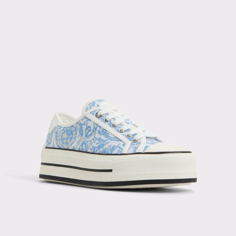 Aldo Women Rayes Open Blue Women's Platform And Wedge Sneakers Open Blue Sneakers - Image 4