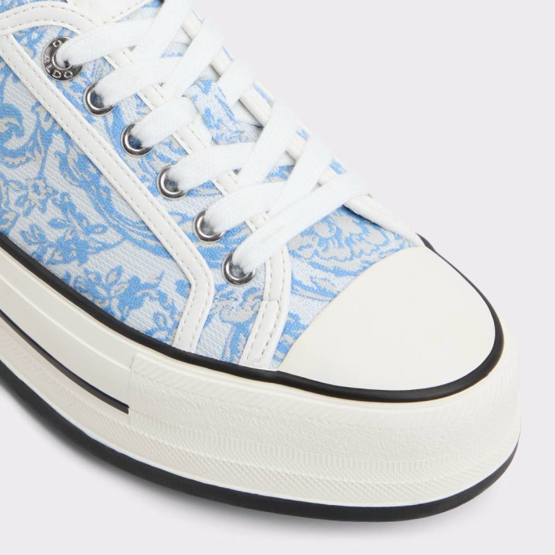 Aldo Women Rayes Open Blue Women's Platform And Wedge Sneakers Open Blue Sneakers - Image 5