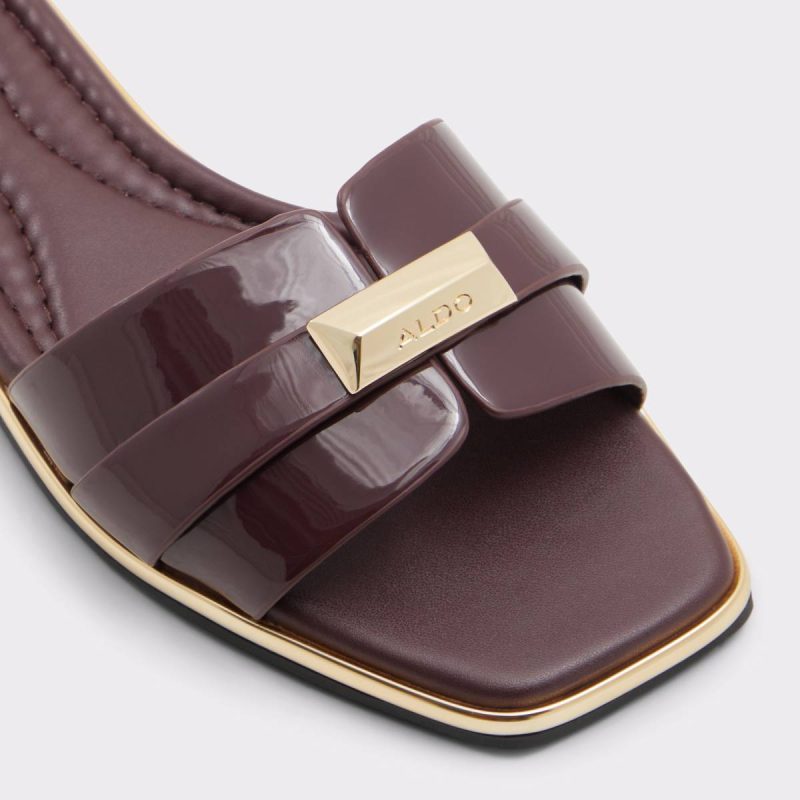 Aldo Women Sandals Darine Bordo Women's Flat Sandals Bordo - Image 5