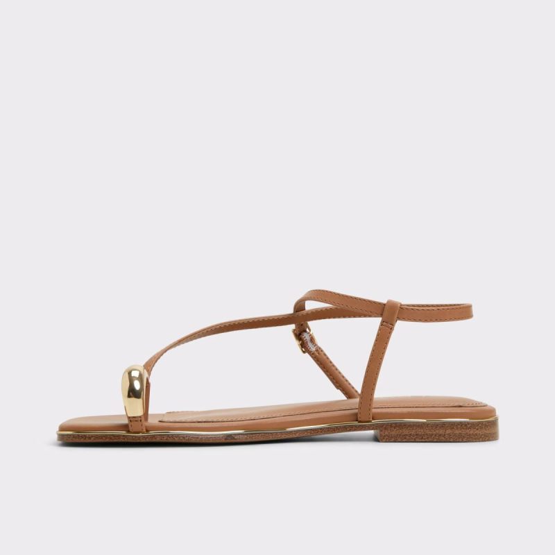 Aldo Women Sandals Medium Brown Jomalina Medium Brown Women's Flat Sandals - Image 3