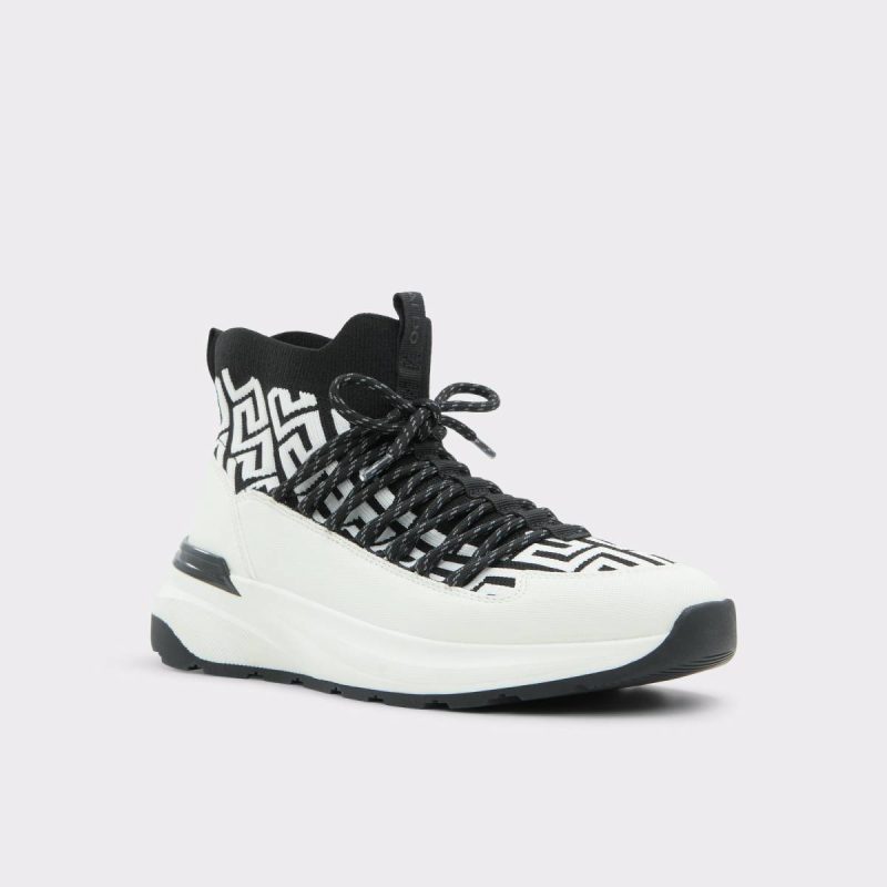 Aldo Women Sneakers Everlynn White/Black Women's High Top Sneakers White/Black - Image 5
