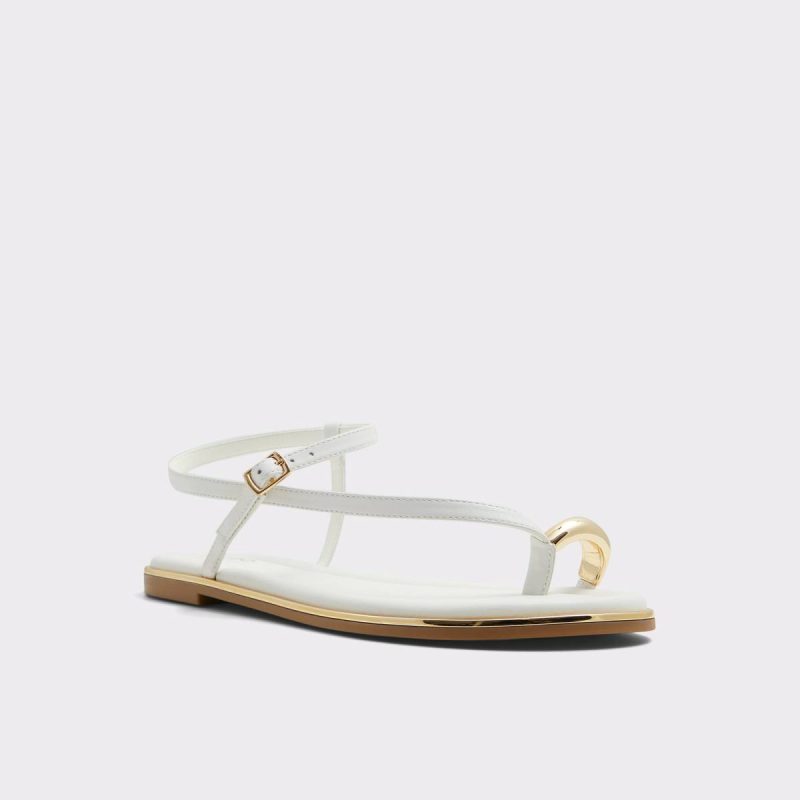 Aldo Women White Jomali White Women's Flat Sandals Sandals - Image 4