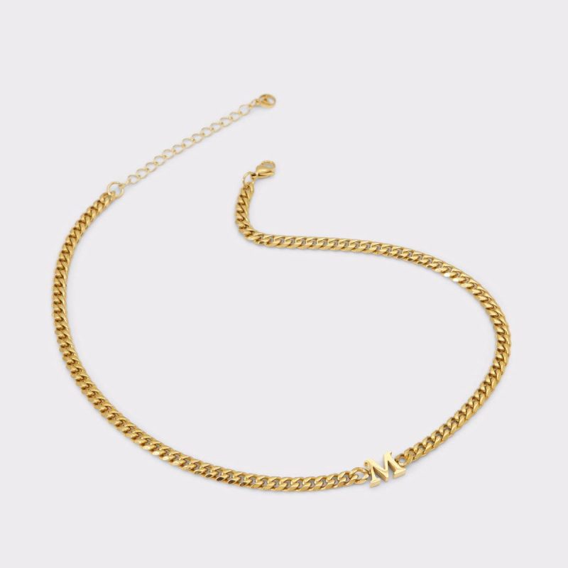 Aldo Yourletters Gold Women's Necklaces Jewelry Women Gold