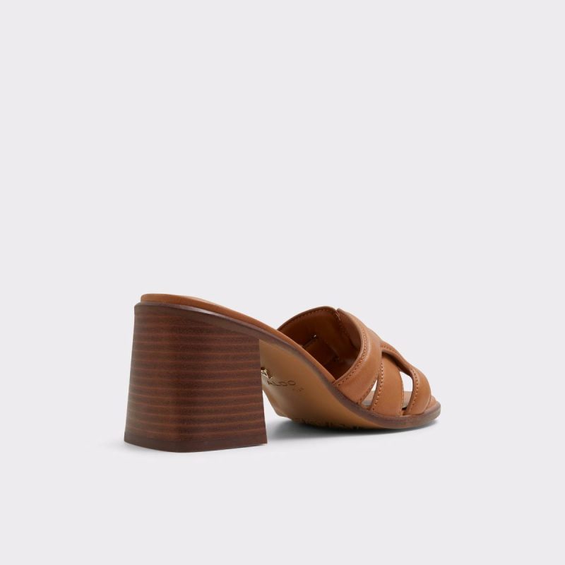 Banaladar Medium Brown Women's Heeled Mules Medium Brown Sandals Aldo Women - Image 3