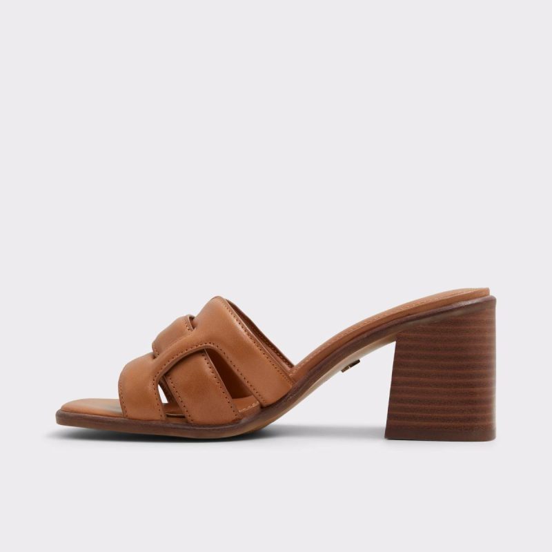 Banaladar Medium Brown Women's Heeled Mules Medium Brown Sandals Aldo Women - Image 4