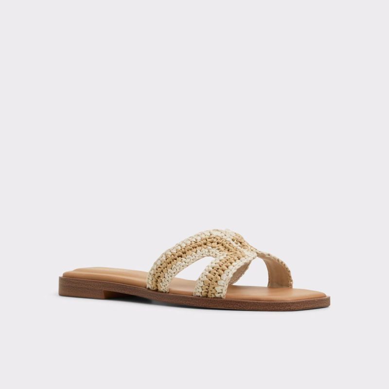 Beige Women Aldo Sandals Itsandal Beige Women's Flat Sandals - Image 4