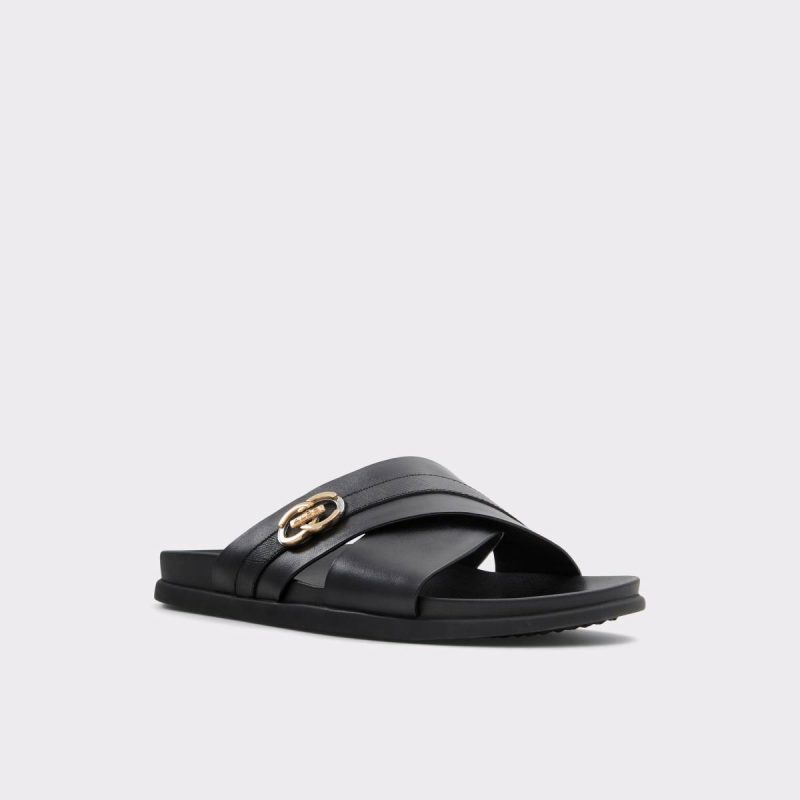 Black Aldo Delmar Black Men's Slides Sandals & Slides Men - Image 4