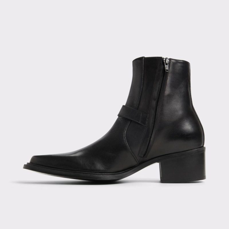 Black Aldo Men Asedric Black Men's Boots Boots - Image 3
