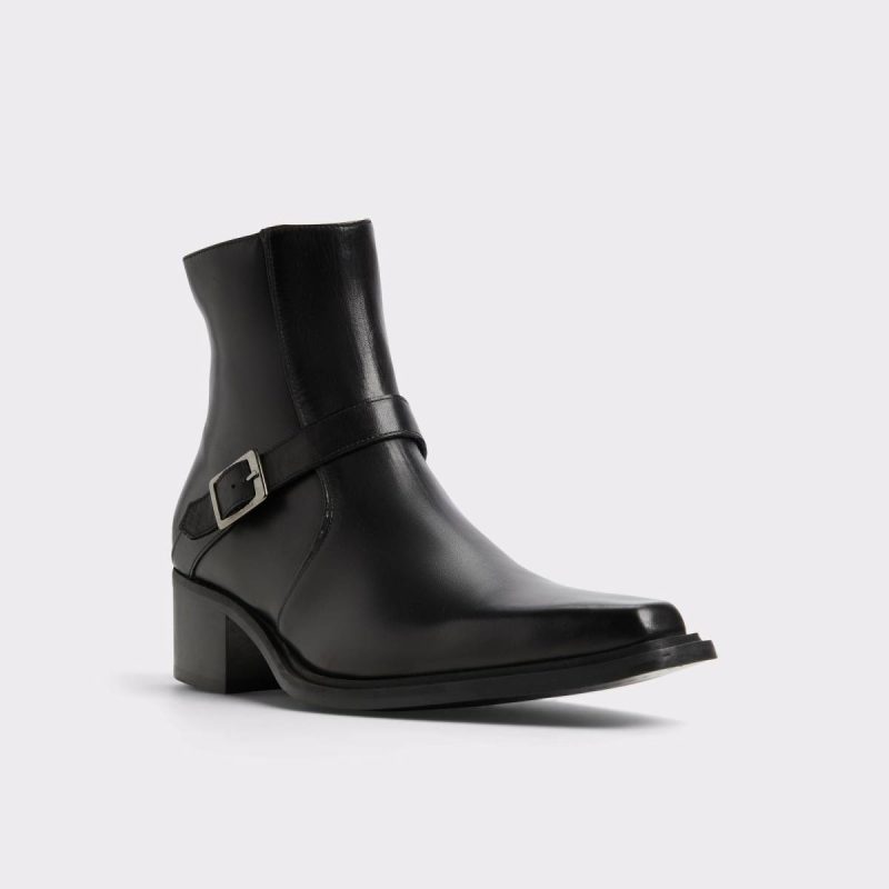 Black Aldo Men Asedric Black Men's Boots Boots - Image 4