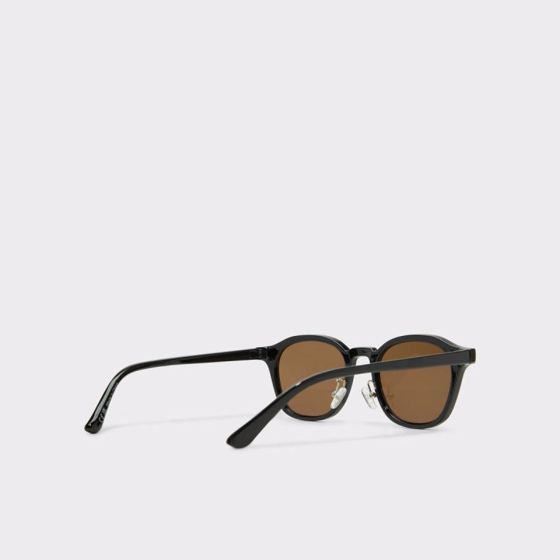 Black Aldo Men Kasienx Black Men's Round Sunglasses - Image 3