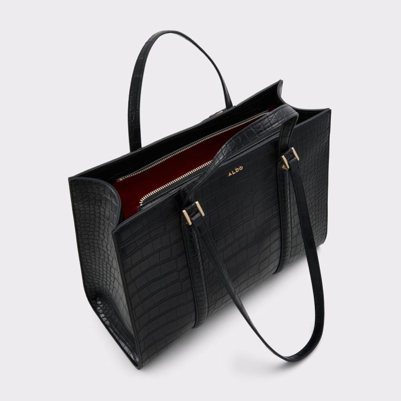 Black Aldo Ninetofive Black Women's Tote & Satchel Bags Tote & Satchel Bags Women - Image 3