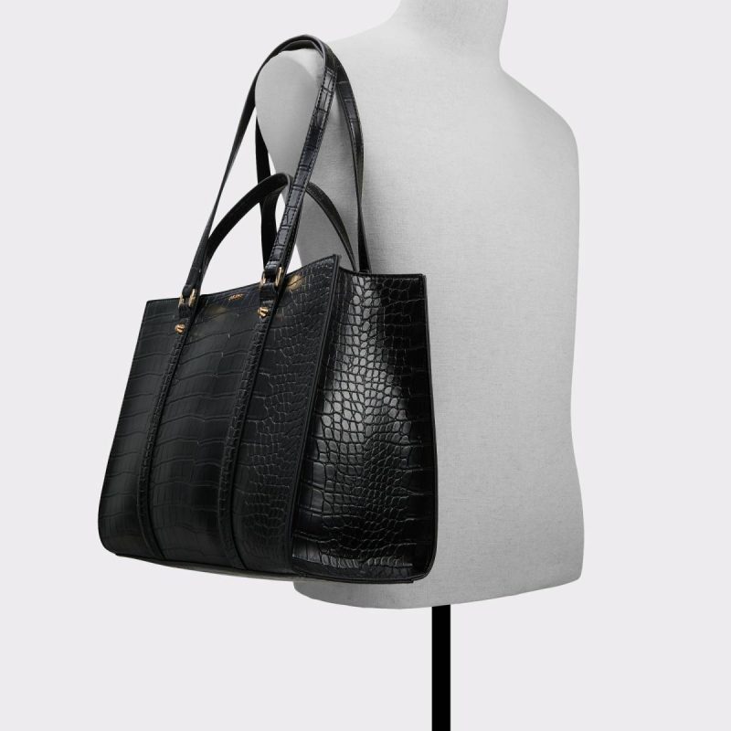 Black Aldo Ninetofive Black Women's Tote & Satchel Bags Tote & Satchel Bags Women - Image 4