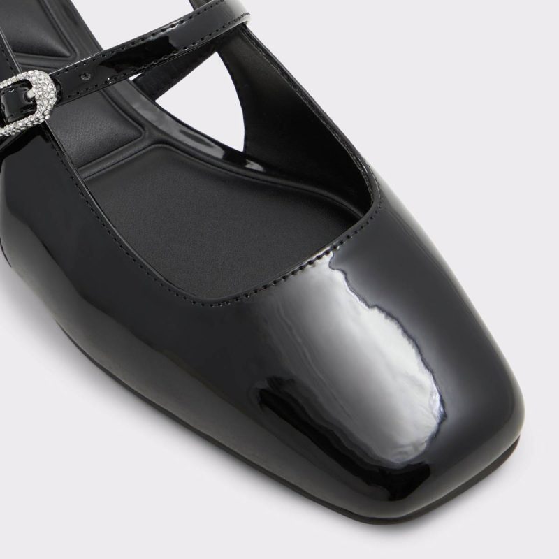 Black Aldo Women Huguette Black Women's Slingbacks Ballet Flats - Image 5