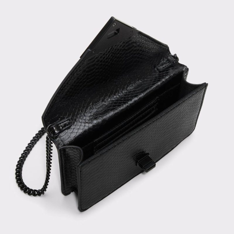 Black/Black Clutches & Evening Bags Aldo Brimortonx Black/Black Women's Crossbody Bags Women - Image 3