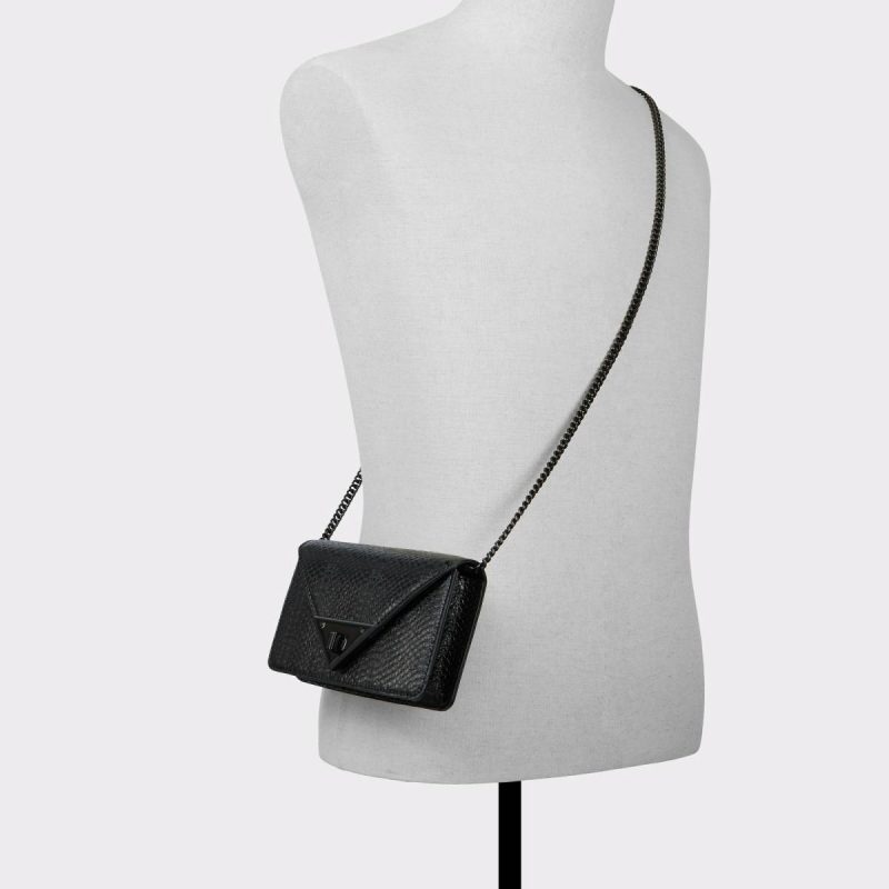 Black/Black Clutches & Evening Bags Aldo Brimortonx Black/Black Women's Crossbody Bags Women - Image 4