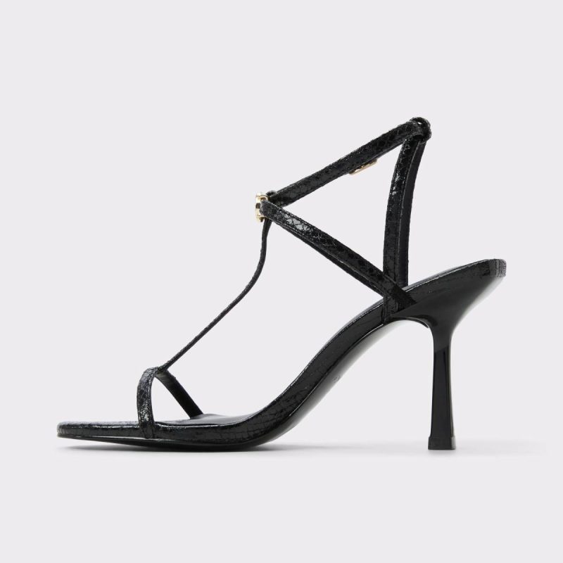 Black Cecille Black Women's Strappy Heels Aldo Heels Women - Image 3