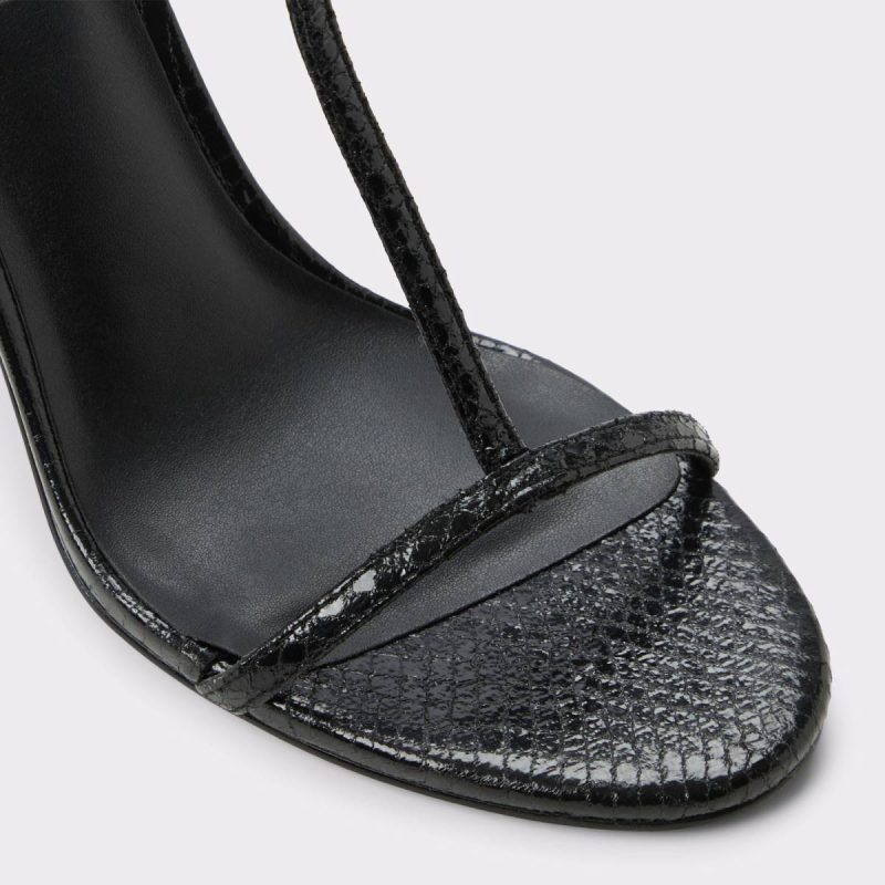 Black Cecille Black Women's Strappy Heels Aldo Heels Women - Image 5